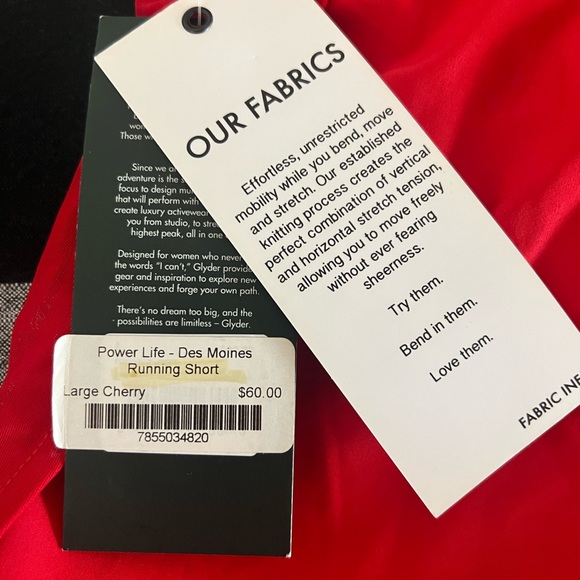 Women’s Glyder workout shorts size large - Picture 5 of 6